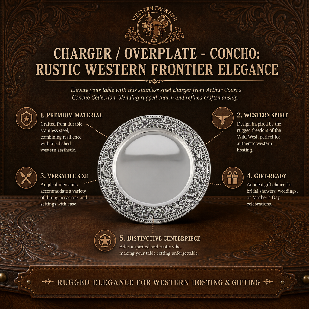 Charger / Overplate - Concho: Rustic Western Frontier Elegance