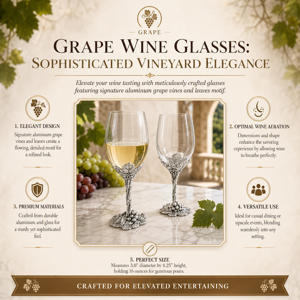 Grape Wine Glasses 12