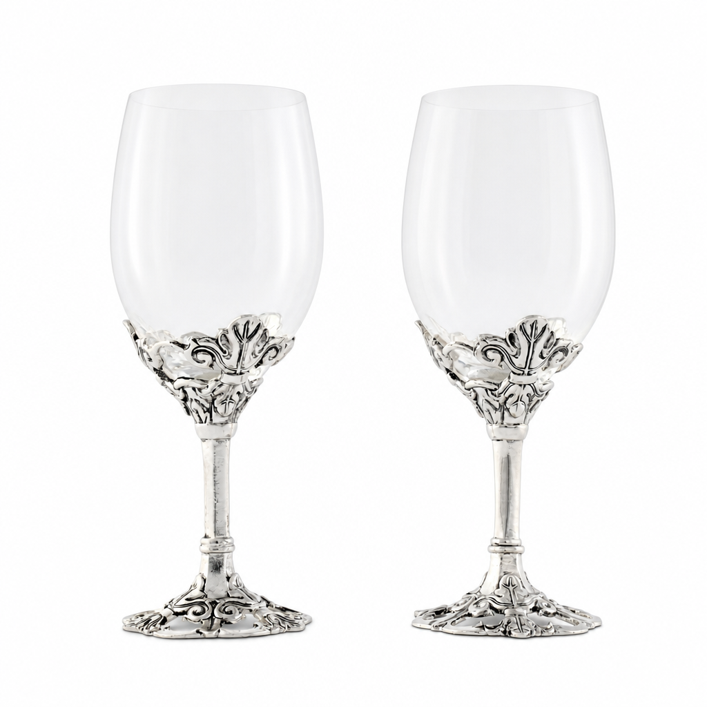Fleur-De-Lis Wine Glasses 8