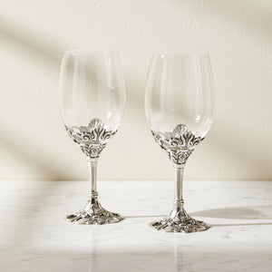 Fleur-De-Lis Wine Glasses 10