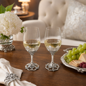 Fleur-De-Lis Wine Glasses 7