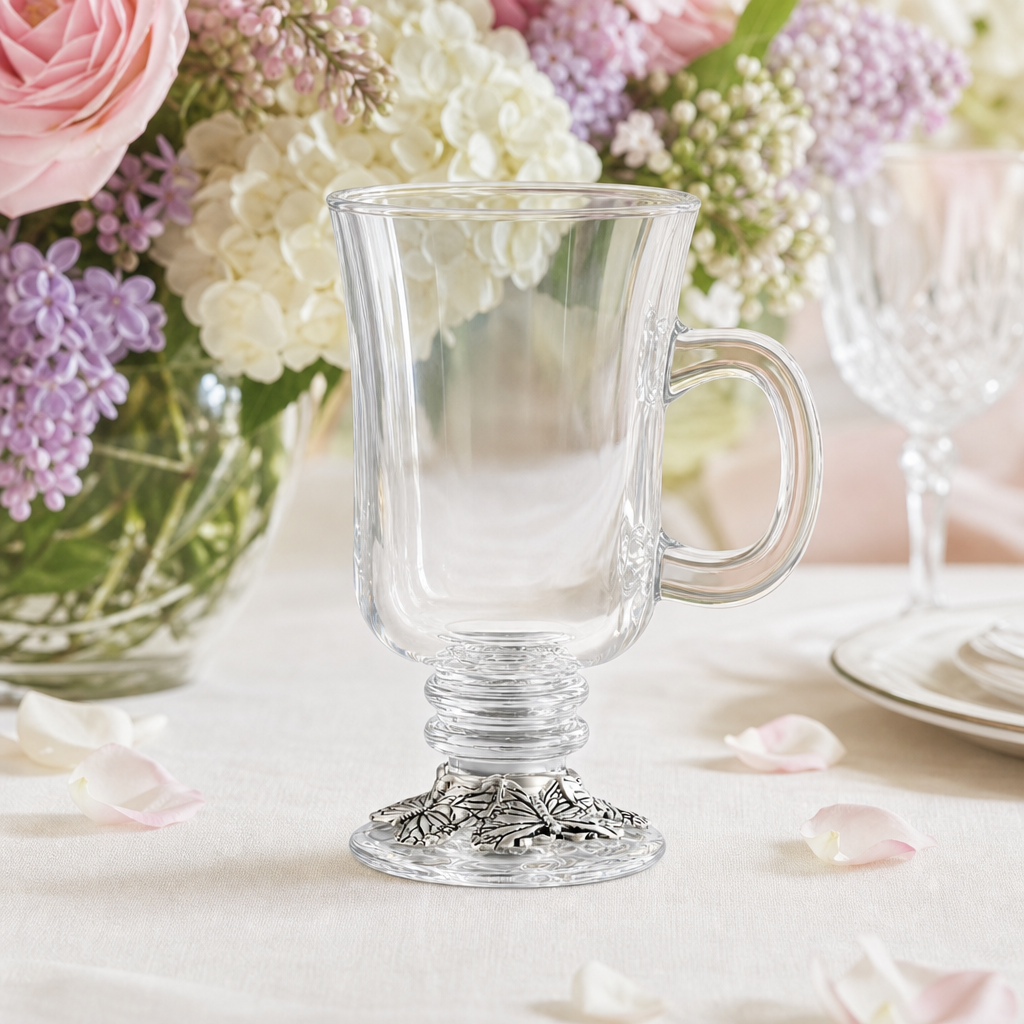 Butterfly Glass Mugs 12