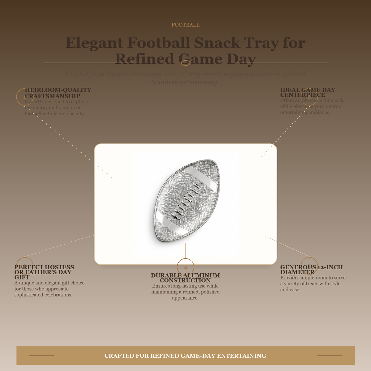 Football Snack Tray 11