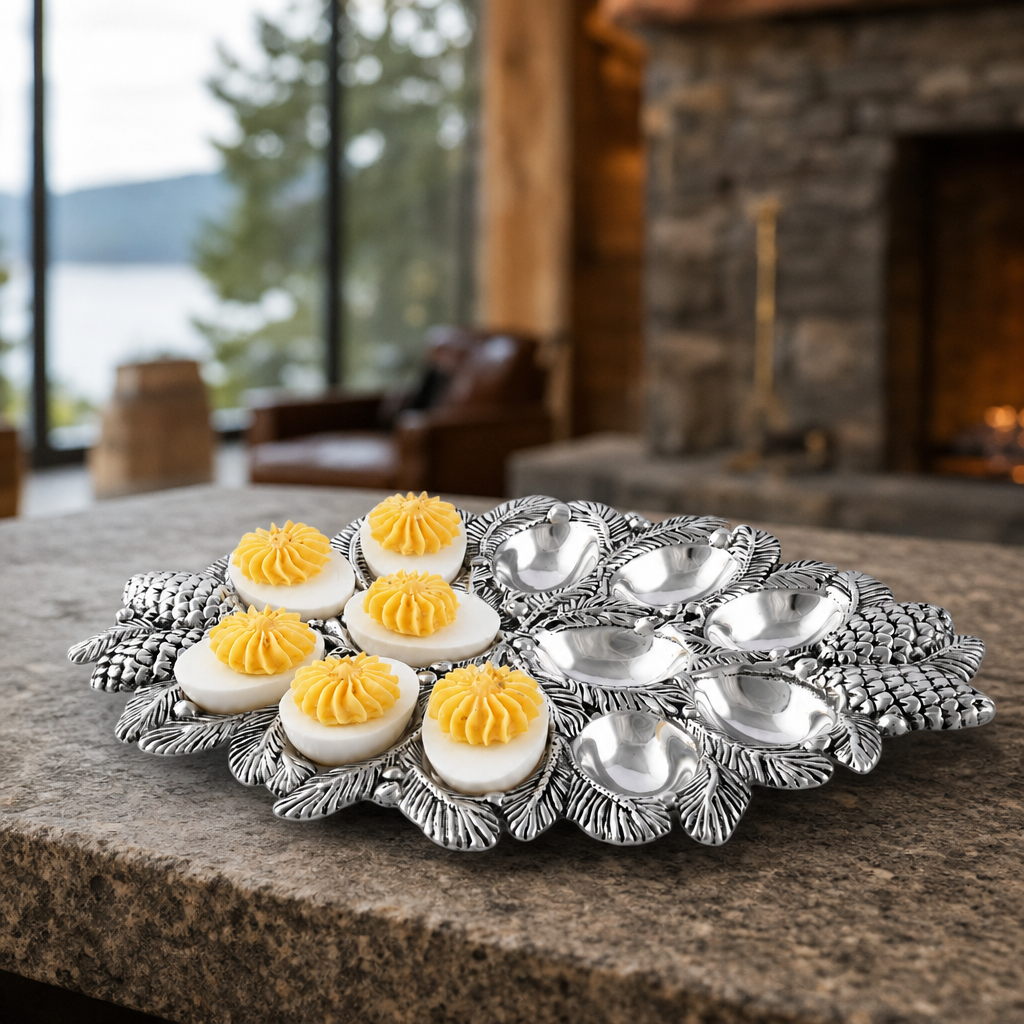 Pine Cone Forest Deviled Egg Server 2