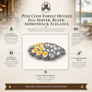 Pine Cone Forest Deviled Egg Server 12