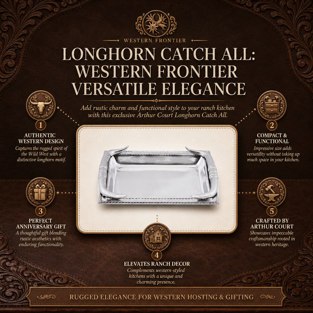 Longhorn Catch All: Western Frontier Versatile Elegance