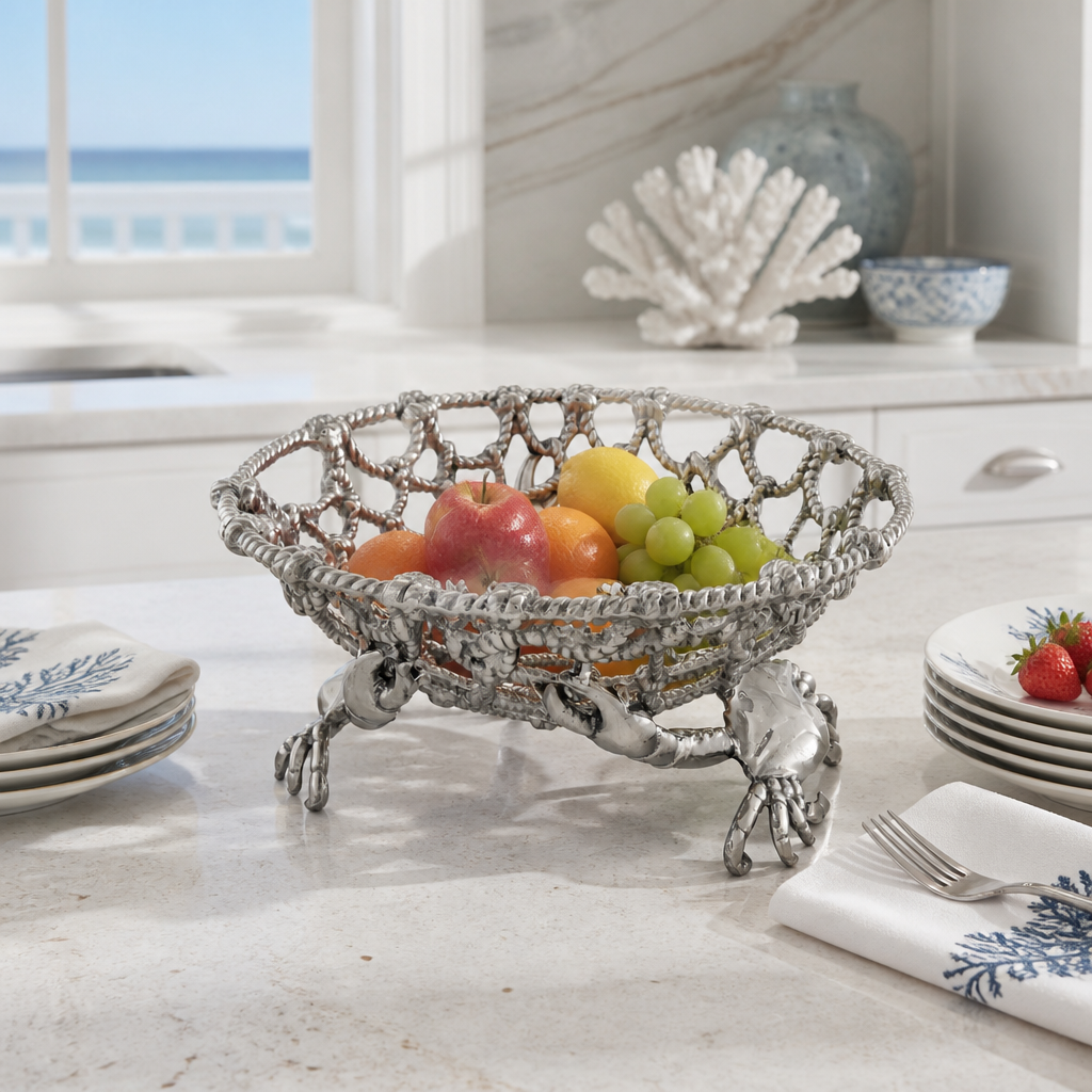 Crab and Net Fruit Basket 6