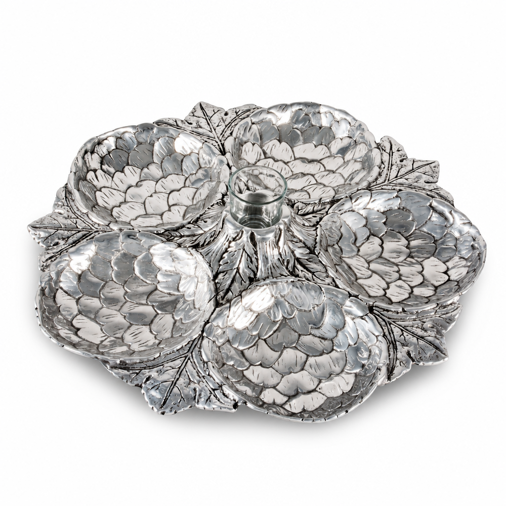 Artichoke 5 Section Snack Tray 1