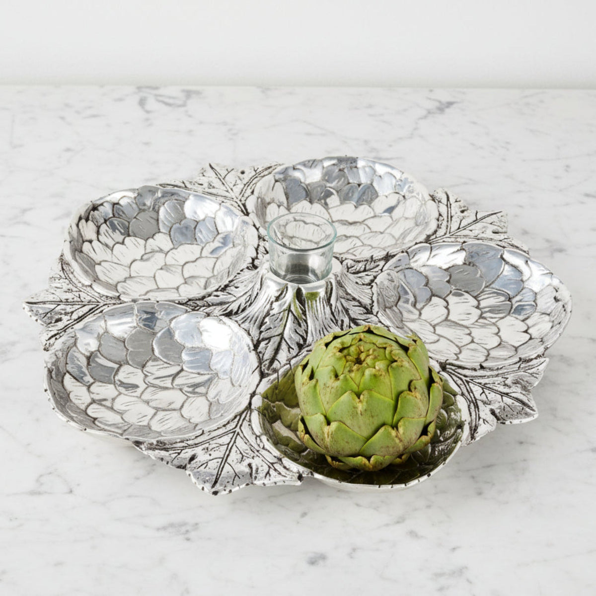 Artichoke 5 Section Snack Tray 9