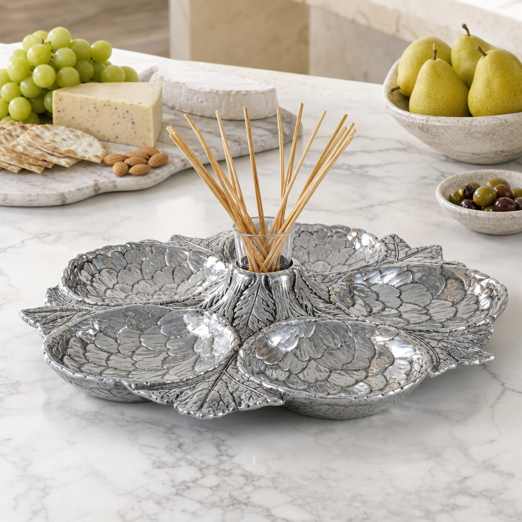 Artichoke 5 Section Snack Tray 7