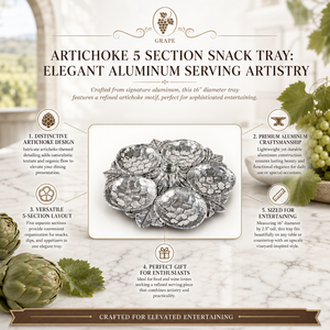 Artichoke 5 Section Snack Tray 10