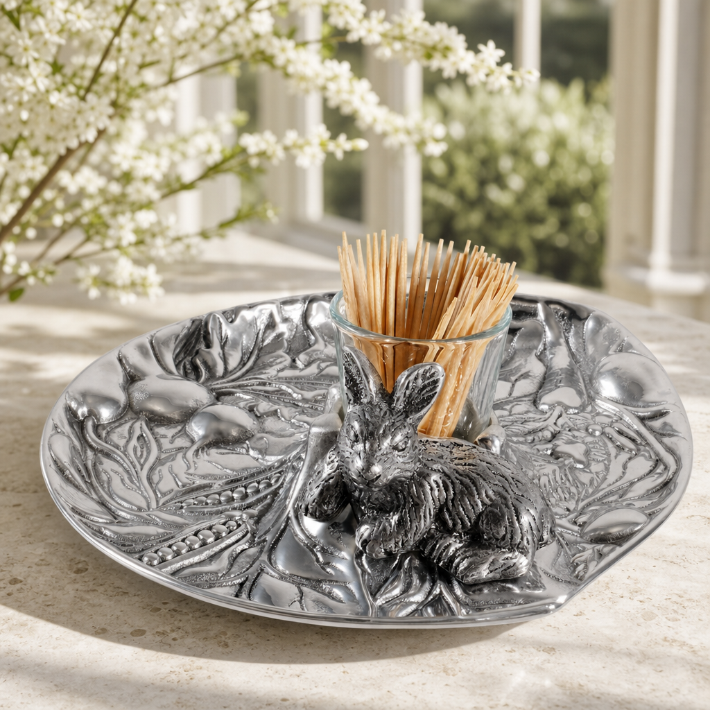 Rabbit Garden Tidbit Tray 4