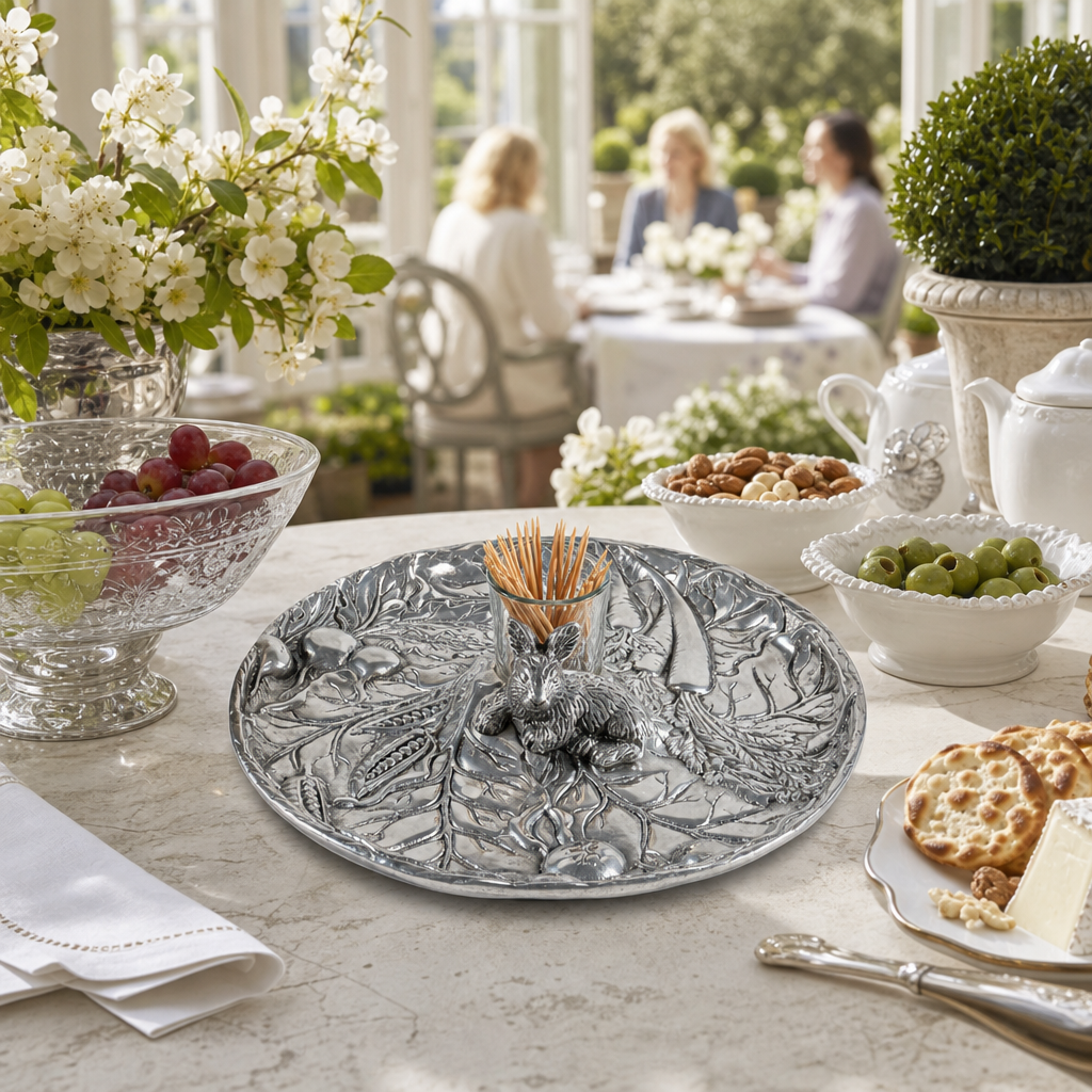 Rabbit Garden Tidbit Tray 9