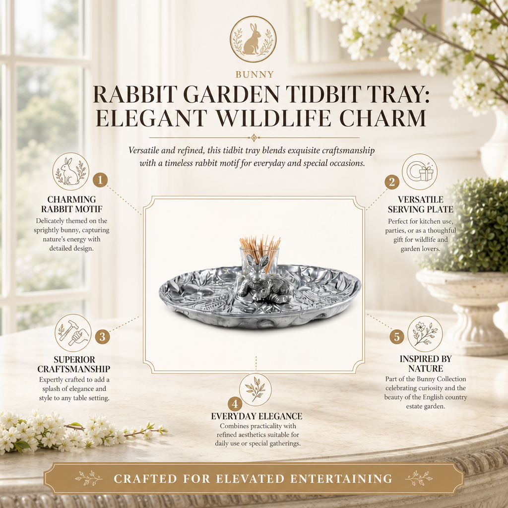 Rabbit Garden Tidbit Tray 12