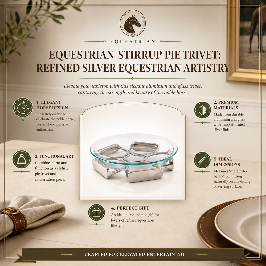 Equestrian Stirrup Pie Trivet 9