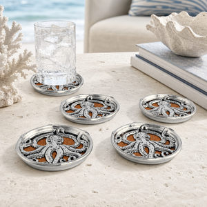 Octopus Drink Coaster Set of 4 3