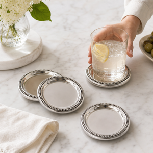Beaded Coasters Set  Set of 4 4