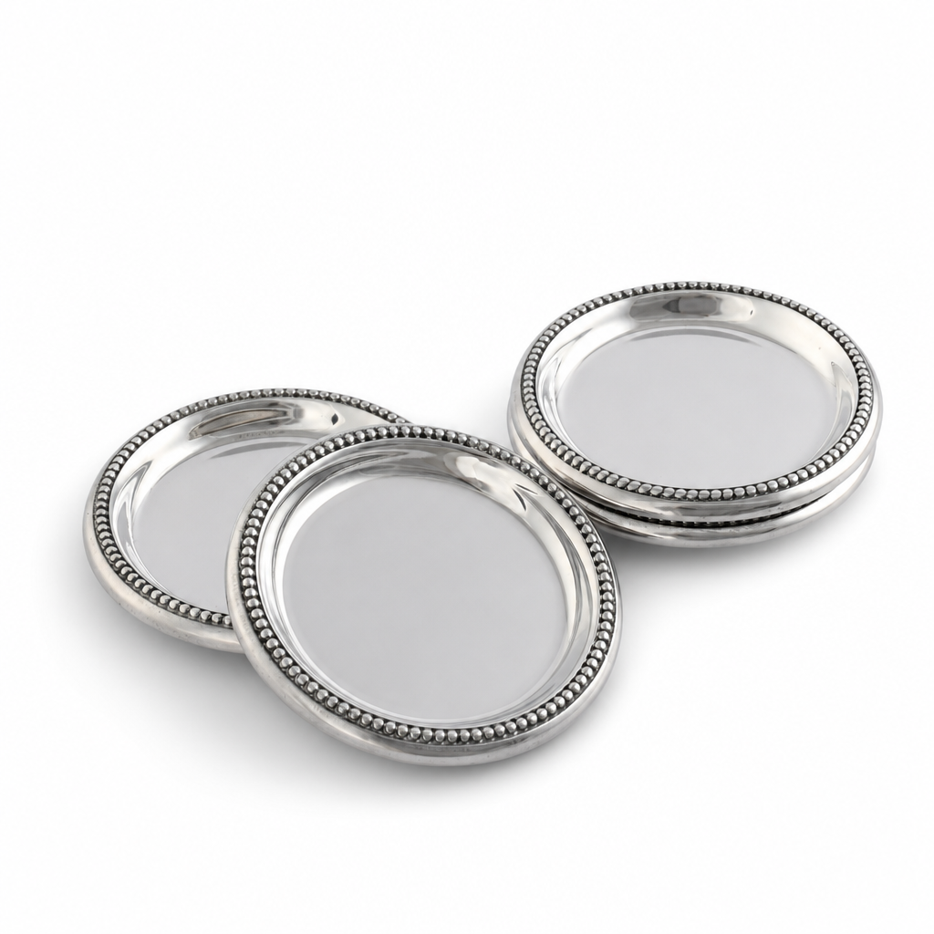 Beaded Coasters Set  Set of 4 1