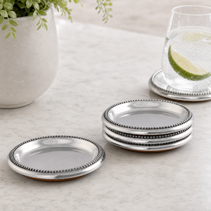 Beaded Coasters Set  Set of 4 3