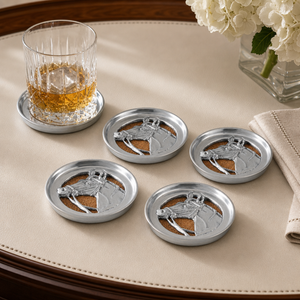 Equestrian Drink Coaster Set of 4 2