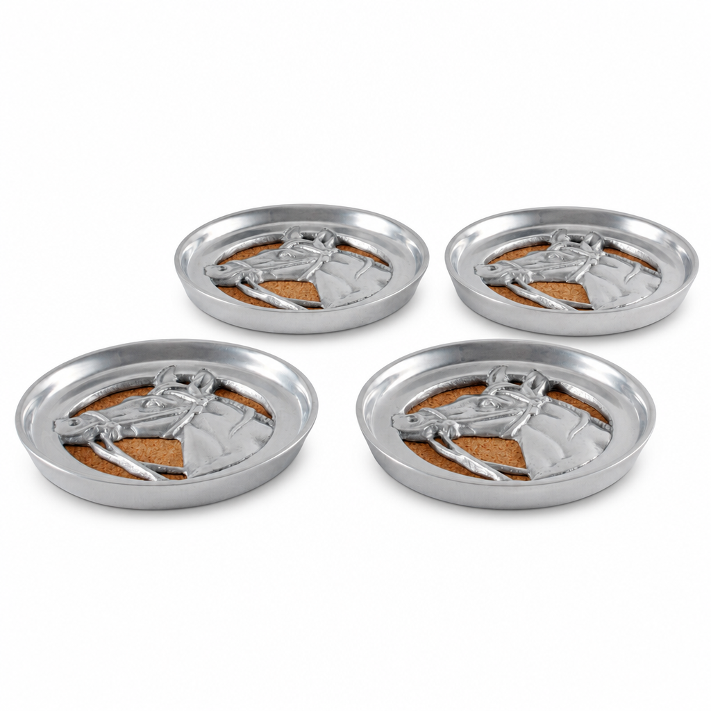 Equestrian Drink Coaster Set of 4 1