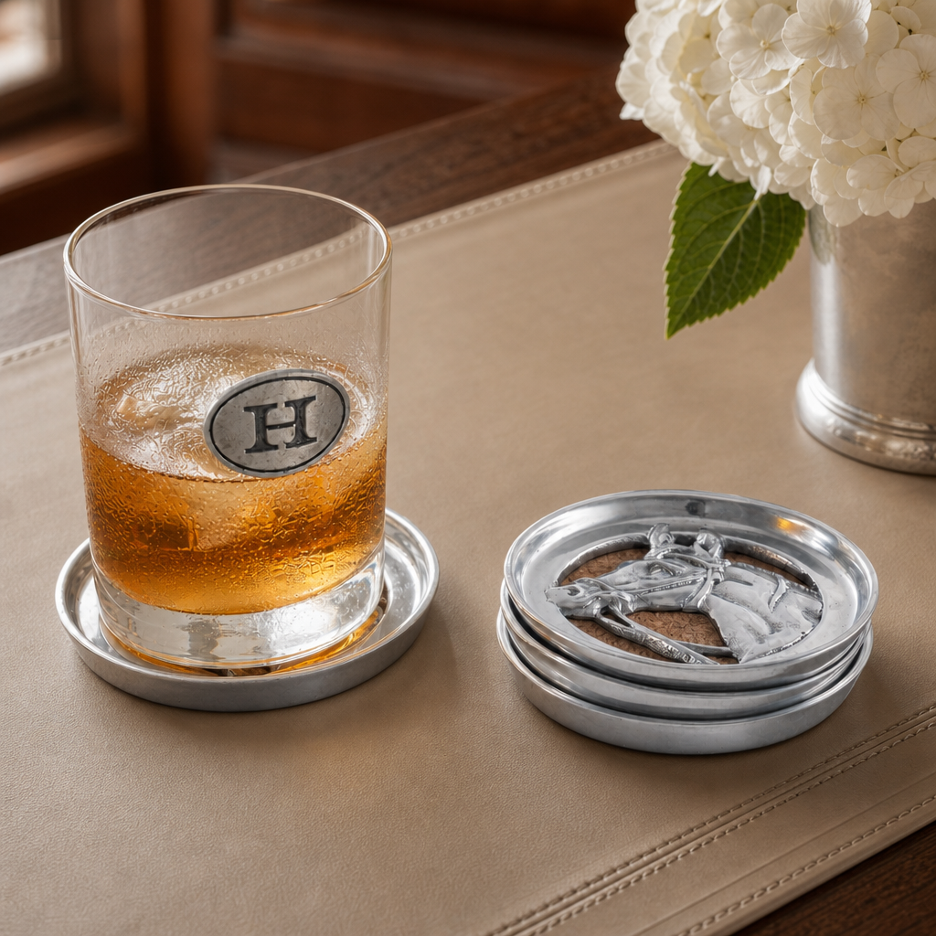 Equestrian Drink Coaster Set of 4 3
