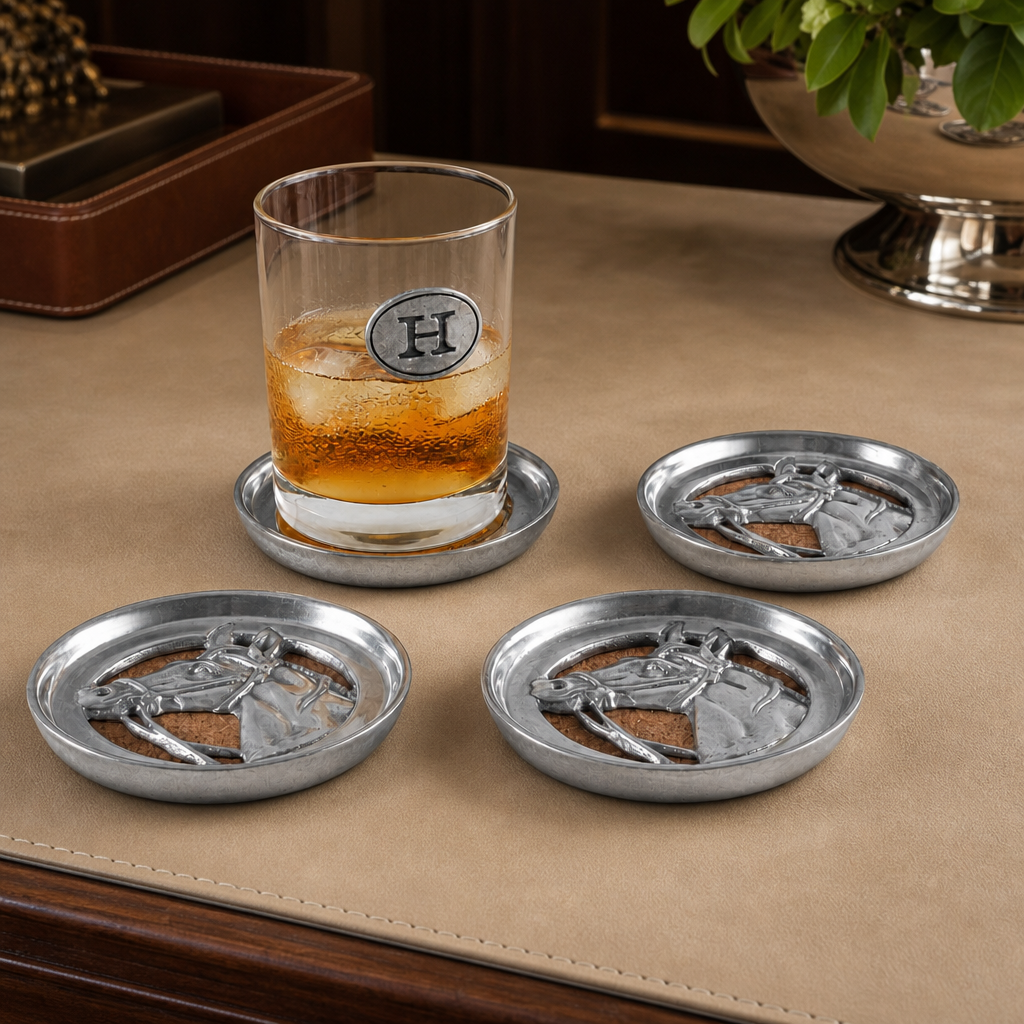 Equestrian Drink Coaster Set of 4 4