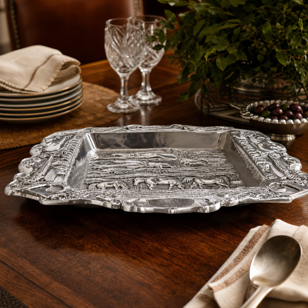 Grazing Horses Parlor Tray 7