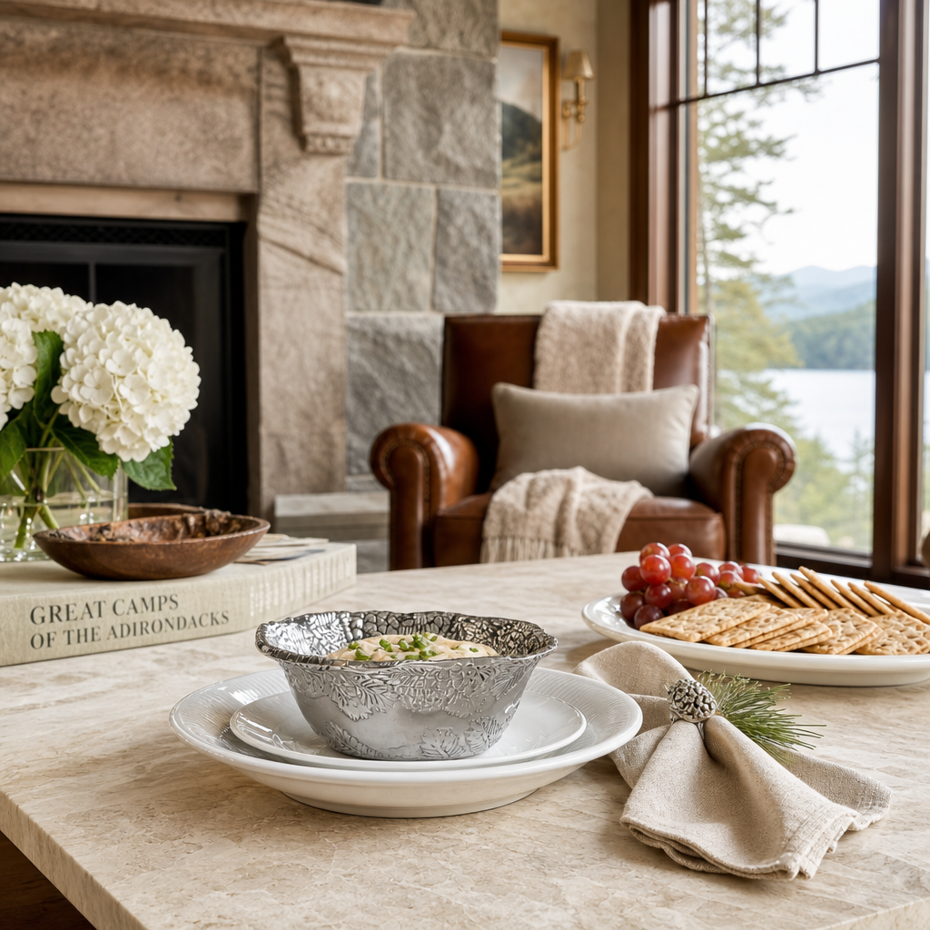 Pine Cone Forest Dip Bowl Set of 4 8