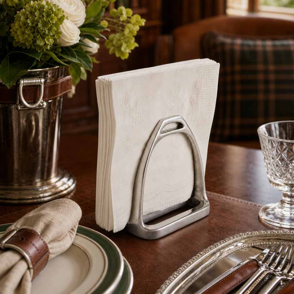 Equestrian Stirrup Napkin Holder 3