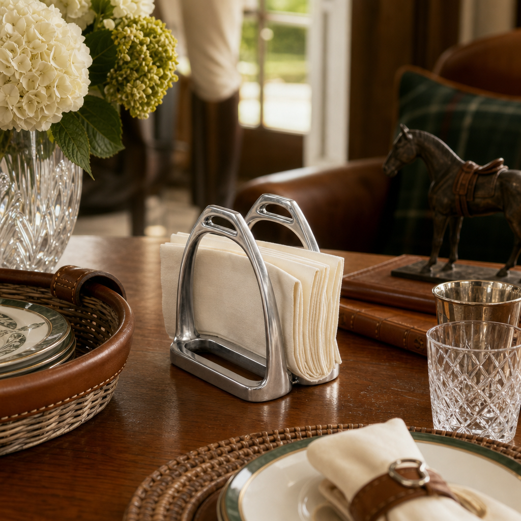 Equestrian Stirrup Napkin Holder 1