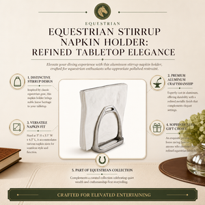 Equestrian Stirrup Napkin Holder 9