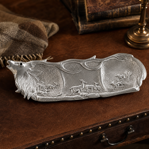Elk Herd Oblong Tray 2