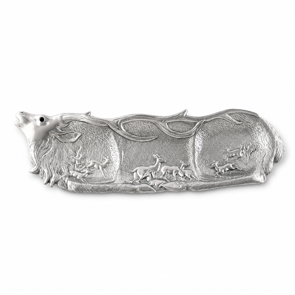 Elk Herd Oblong Tray 1