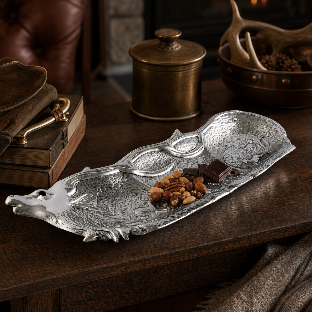 Elk Herd Oblong Tray 8