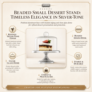 Beaded Small Dessert Stand 9