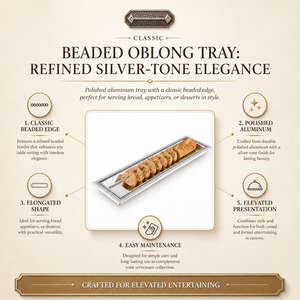 Beaded Oblong Tray 10