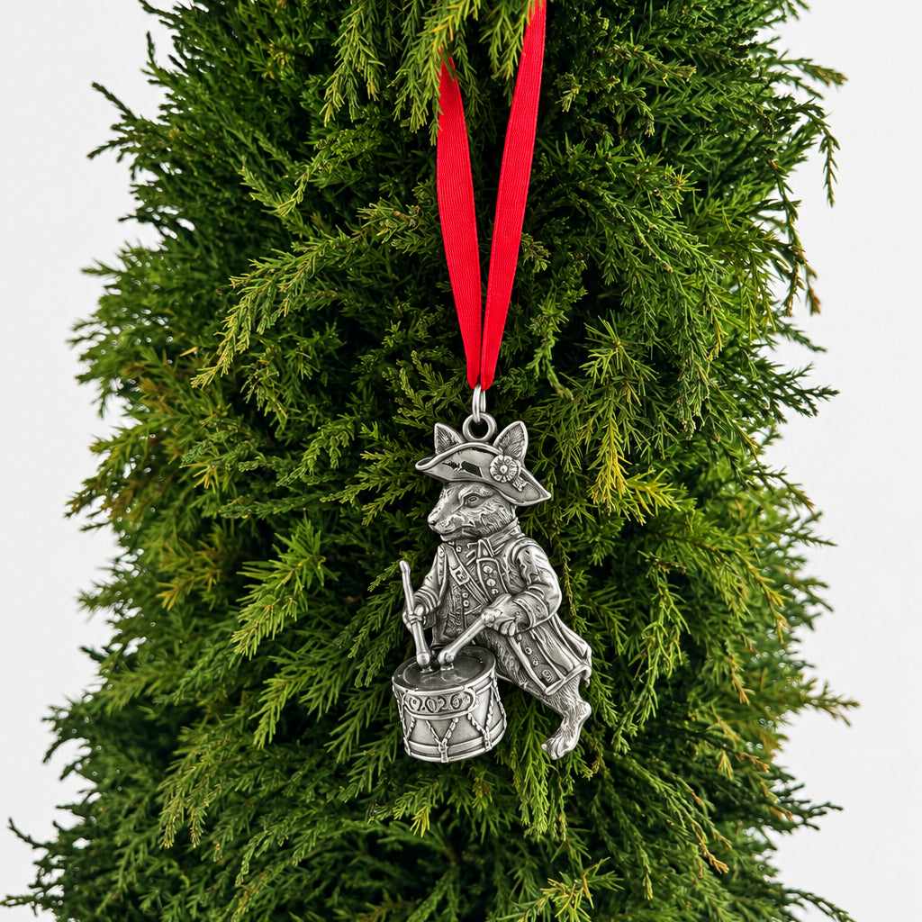 2026 Bunny Drummer Ornament