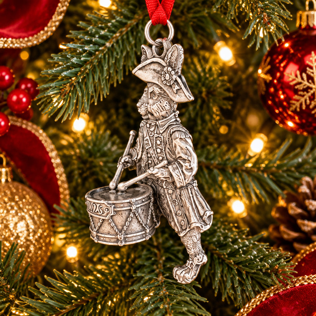 2026 Bunny Drummer Ornament