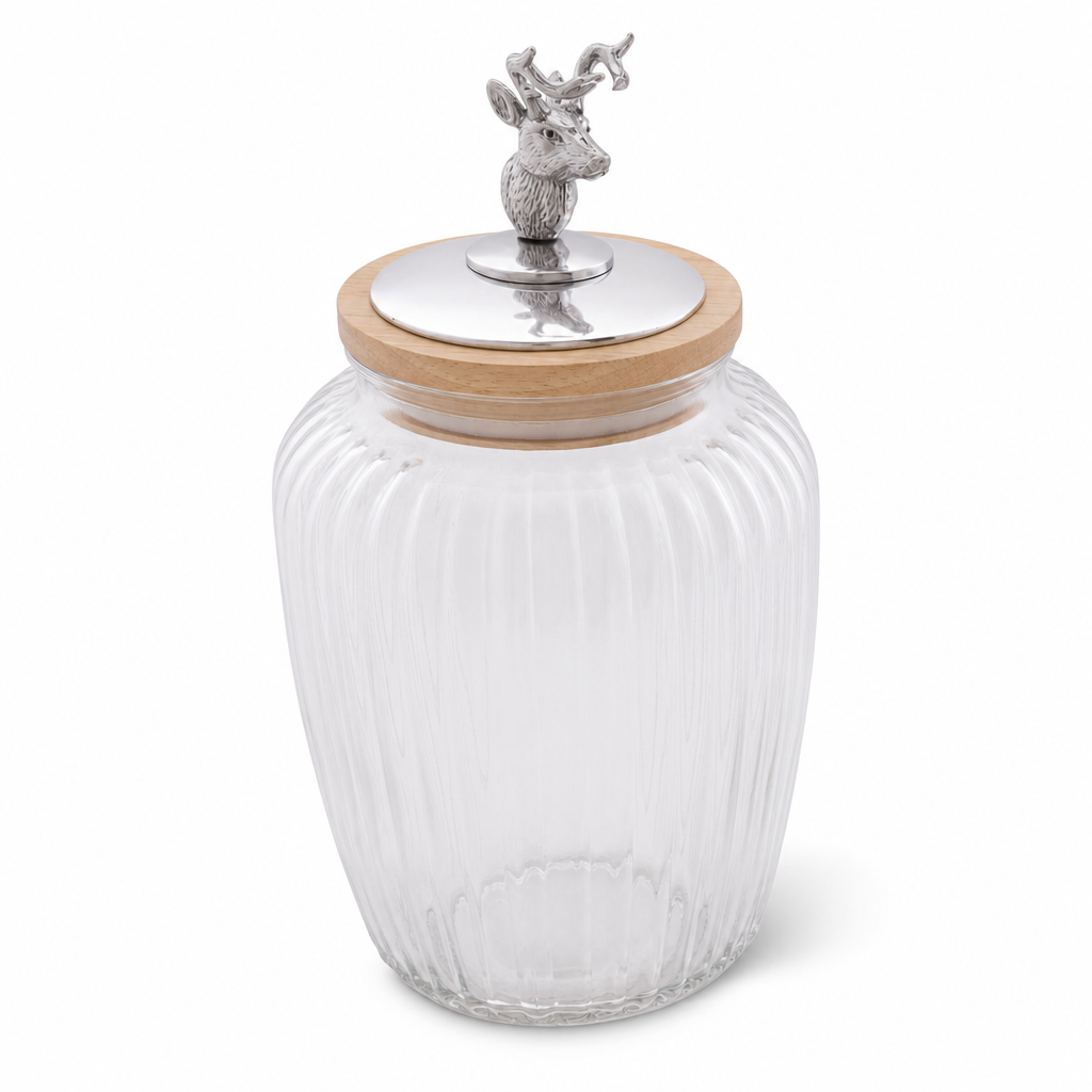 Deer / Elk Knob Glass Canisters