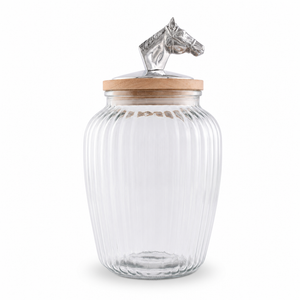 Horse Head Knob Glass Canisters
