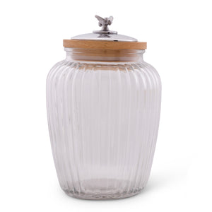 Honey Bee Knob Glass Canisters