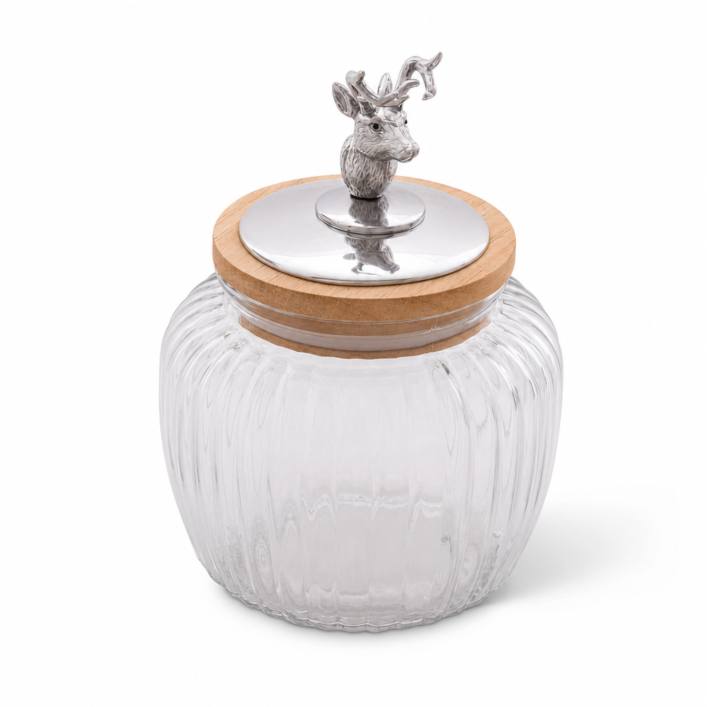 Deer / Elk Knob Glass Canisters