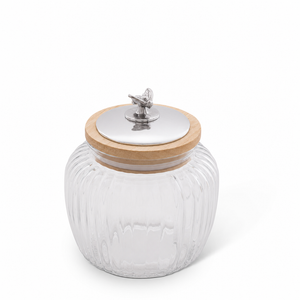 Honey Bee Knob Glass Canisters