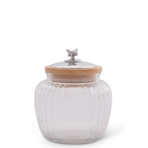 Honey Bee Knob Glass Canisters
