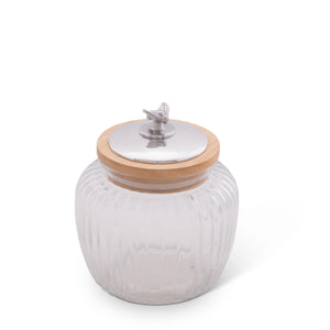 Honey Bee Knob Glass Canisters