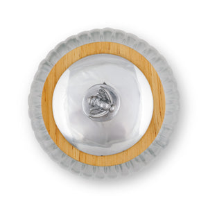 Honey Bee Knob Glass Canisters