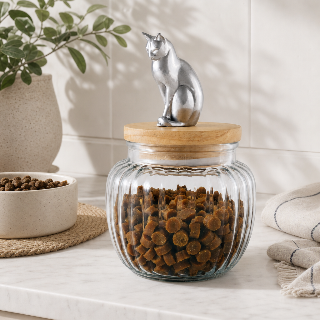 Cat Treat Jar 1