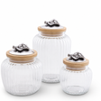 Grape Knob Glass Canisters
