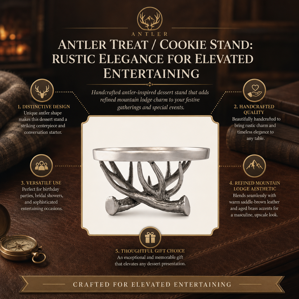 Antler Treat / Cookie Stand: Rustic Elegance for Elevated Entertaining